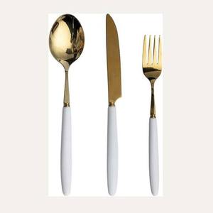 Couverts élégants en acier inoxydable avec poignée décorative Ensemble de couverts élégants Vaisselle moderne pour la maison et l'hôtel - Product Image 1