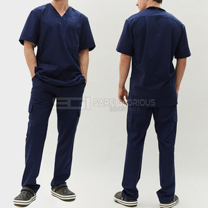 Fast Shipping Customizable <b>Mens</b> Scrub <b>Suit</b> V-Neck Medical Uniform for Nurses <b>Mens</b> Hospital Wear Uniforms OEM/ODM Available - Product Image 3