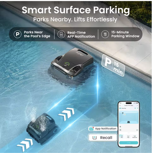 Robot nettoyeur de piscine tout-en-un Aiper Scuba X1 Pro Max avec filtration ultra-fine, stationnement intelligent en surface, Wi-Fi sous-marin - Product Image 2