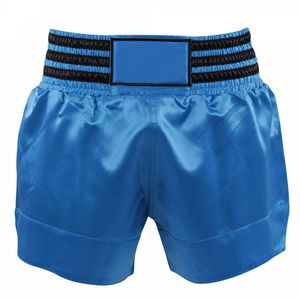 Shorts de combat MMA personnalisés en gros, logo personnalisé, kick-boxing, Muay Thai, rose, violet, noir, rouge, blanc, bleu clair, XXL, coton, broderie - Product Image 1