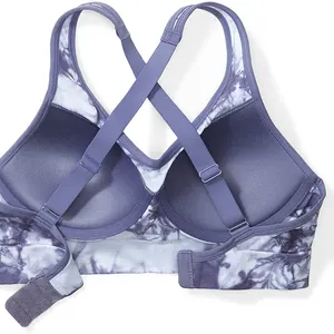 Factory manufacturer Sports Bra for sale Fitness Wear Comfortable sublimation Sports Bra spandex/polyester sports bra