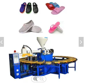 Máquina de fabricación de zapatillas para mujer, 20 estaciones rotativas