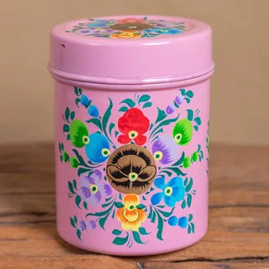 Recipiente de almacenamiento de alimentos pintado a mano de estilo moderno, uso elegante de cocina para el hogar, nuevo aspecto de alta calidad para regalos, embalaje de cartón - Product Image 3