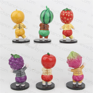 Adorable gatito Cosplay frutas único Animal figura juguete para máquina Gacha y restaurante <span class=keywords><strong>Happy</strong></span> <span class=keywords><strong>Meal</strong></span> Toys - Product Image 2
