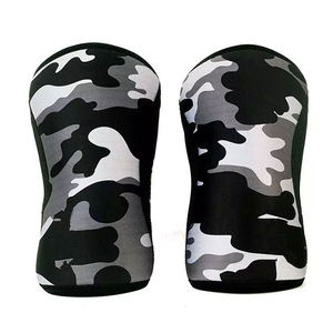 Soutien de genou d'haltérophilie personnalisé manchon de genou de 7mm en néoprène de dynamophilie prix de gros bas - Product Image 5