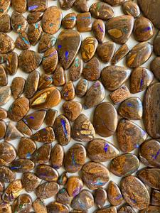 Piedra preciosa de ópalo de roca cabujón de ópalo australiano natural al por mayor joyería de piedras preciosas de ópalo de roca que hace uso. - Product Image 3