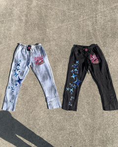 ชุดวอร์มกางเกงและมีฮู้ดผ้าคอตตอนระบายอากาศได้ดีพิมพ์ลายกรดซักสกรีน - Product Image 4