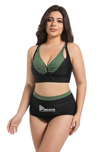 ชุดบิกินี่แฟชั่นสำหรับผู้หญิง ชุดว่ายน้ำสองชิ้น ชุดชายหาด ผ้าเนื้อนุ่ม แห้งเร็ว สำหรับคอลเลคชั่นฤดูร้อน - Product Image 5