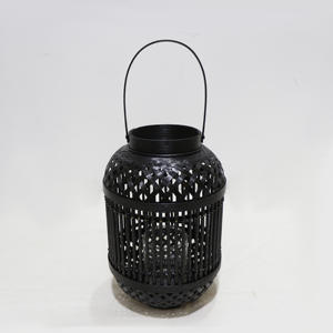 Bougeoir vietnamien en gros de lanterne en bambou artisanale élégante pour les décorations d'hôtel de restaurant à la maison - Product Image 4