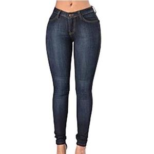 Personnalisé bleu droit lâche délavé à l'acide denim jean pantalon confortable mi-taille léger lavage décontracté vintage pour l'entraînement en plein air - Product Image 4