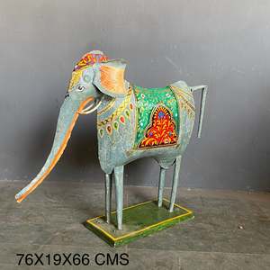 Iron Hand Painted <b>Elephant</b> Beautiful Animal Patterned Product - Product Image 5