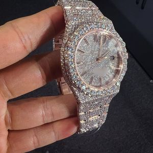 Moderno Moissanite Diamante Inspirado Acero Inoxidable Reloj de Lujo Impermeable Unisex Diseño Ideal para Regalar - Product Image 2