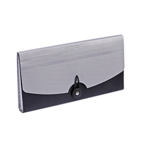 Foska Pochette de classement à boucle de taille A4 pour bureau/étudiant Pochette de classement à boucle en plastique