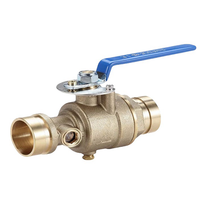 Diskon pabrik katup penguras uji 300PSI 1.25 "katup Uji & pembuangan untuk penyiram api