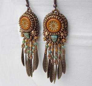 Pendientes de cuentas con diseño afgano, bordados a mano con espejo, para mujeres, ideales para fiestas, al mejor precio. - Product Image 5