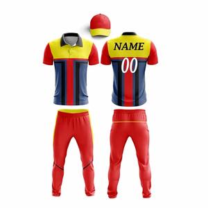 Maillots de cricket personnalisés professionnels, t-shirts, uniformes de sublimation, multicolores, nouveau design, maillots de cricket - Product Image 2