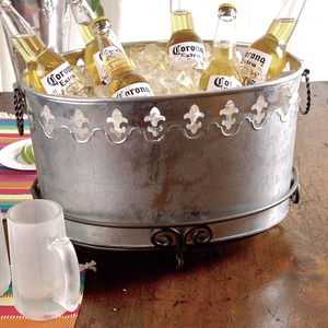 Cubo de cerveza de Metal galvanizado con lista de cubos, bañera de hielo impresa para bebidas, fiestas, barbacoa, Picnic, Enfriador de bebidas al aire libre - Product Image 2