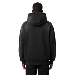 OEM Custom Heavyweight Hoodies Man Rivet Decoration Washed Full Zip up Hoodie Men Puff Print Blank Oversized Hoodie - Product Image 2