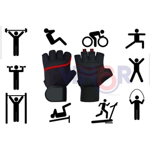 OEM Half-Finger Fitness Gloves Adjustable Gym Training Weight Lifting Wholesale Leather Sports Gear at Reasonable Prices - Product Image 4