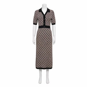 Vestidos de Punto Antiarrugas para Mujer, Tejido Elástico Suave, Ajuste para Salir de Noche, Vestido de Moda para Mujer, Ropa de Fiesta Personalizada - Product Image 1