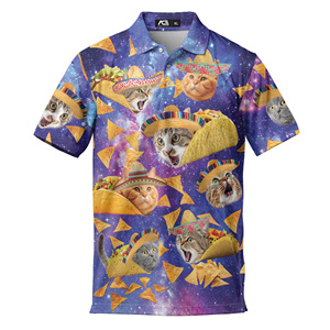 เสื้อโปโลพลัสไซส์สำหรับผู้ชายเสื้อโพลีเอสเตอร์พิมพ์ลายโลโก้ออกแบบได้ตามต้องการ - Product Image 1