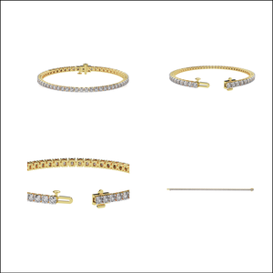 Bracelet en diamant tendance pour femme de 8,95 ct cultivé en laboratoire VS Clarity EF Color Or 14K Bracelets polyvalents et polyvalents - Product Image 5