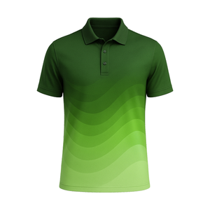 Chemise de golf pour homme, coupe ajustée, impression par sublimation personnalisée, broderie OEM de haute qualité, anti-rides, 88% polyester, 12% élasthanne - Product Image 6