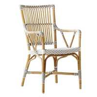 Chaise élégante en rotin faite à la main Mobilier d'extérieur naturel élégant pour Villa Park & Salle à manger Home Decor