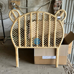 Cabecero con forma de oso de ratán hecho a mano para niños, decoración de cama de mimbre Natural, muebles para guardería, proveedor ecológico de Vietnam - Product Image 2