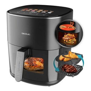 Freidora <span class=keywords><strong>de</strong></span> <span class=keywords><strong>aire</strong></span> (22 en 1) 2200W (6.5Lt) CECOFRY&GRILL Duoheat 6500 Negro A01 EU01 100500 - Product Image 4