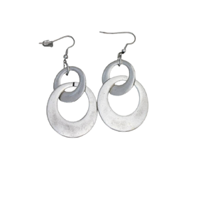 Spring 2025 <b>China</b> Wholesale jewelry C Shaped Resin Pink Rose Flower Earrings Maxi <b>Dress</b> Jewelry Korean Matte Texture - Product Image 1