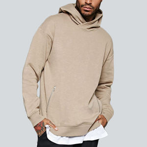 Custom Fashion Slub Knit Gym Hoodie With Zippered Front Pockets Hoodies - Product Image 6