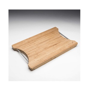 Planche à découper en bois au Design élégant avec poignée en anneau planche à découper pour salade de décoration de maison et de Restaurant - Product Image 6