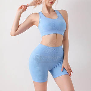 Suministro directo de fábrica en línea Mejor diseño Venta Conjunto corto de compresión para mujer Nuevo conjunto corto de compresión en stock - Product Image 4