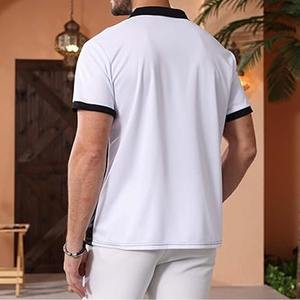 Alta calidad 100% algodón impresión personalizada bordado OEM Logo liso en blanco hombres Polo camiseta Polo hecha por Dress Sports - Product Image 6