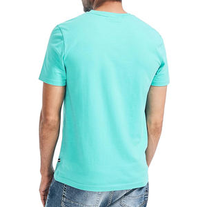 Camisetas Personalizadas de Alta Calidad de Secado Rápido con Cuello en V para Hombre, 100% Algodón Blanco, Diseño Sólido, Camiseta Lisa Estampada - Product Image 6