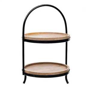 ที่ตั้งเค้กโลหะสีขาว3ชั้นแบบโบราณมีหลายระดับอุปกรณ์ทำเค้กขนาดมาตรฐาน - Product Image 5