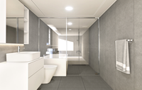 Panneau mural en plastique pour décoration murale moderne, écologique, imperméable, installation facile, usage domestique dans la salle de bain et la douche