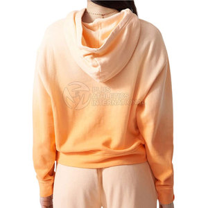 เสื้อฮู้ดผู้หญิงสั่งทำขายส่ง แขนยาว ทรงโอเวอร์ไซส์ ยูนิเซ็กซ์ ไซส์พลัส ผลิตในปากีสถาน - Product Image 2
