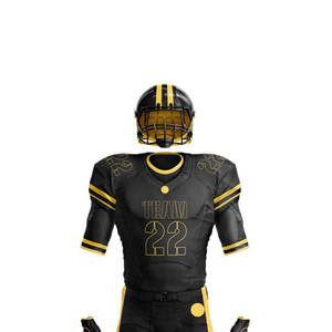 Uniforme de football américain de différentes couleurs et tailles Meilleure impression de logo Uniforme de football américain léger de haute qualité - Product Image 4