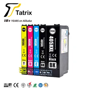 Cartucho de tinta para impressora colorida compatível com alça livre de patente Tatrix 405XL Epson WorkForce Pro WF-3820DWF/WF-3825DWF etc. 405XL