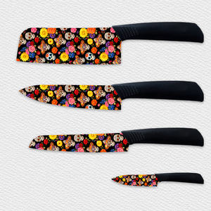 Juego de Cuchillos de Cerámica Premium de 4 Piezas con Mangos de Plástico, Cuchillos de Chef Duraderos para Regalo - Precio de Fábrica, Éxito de Ventas 2026 - Product Image 1