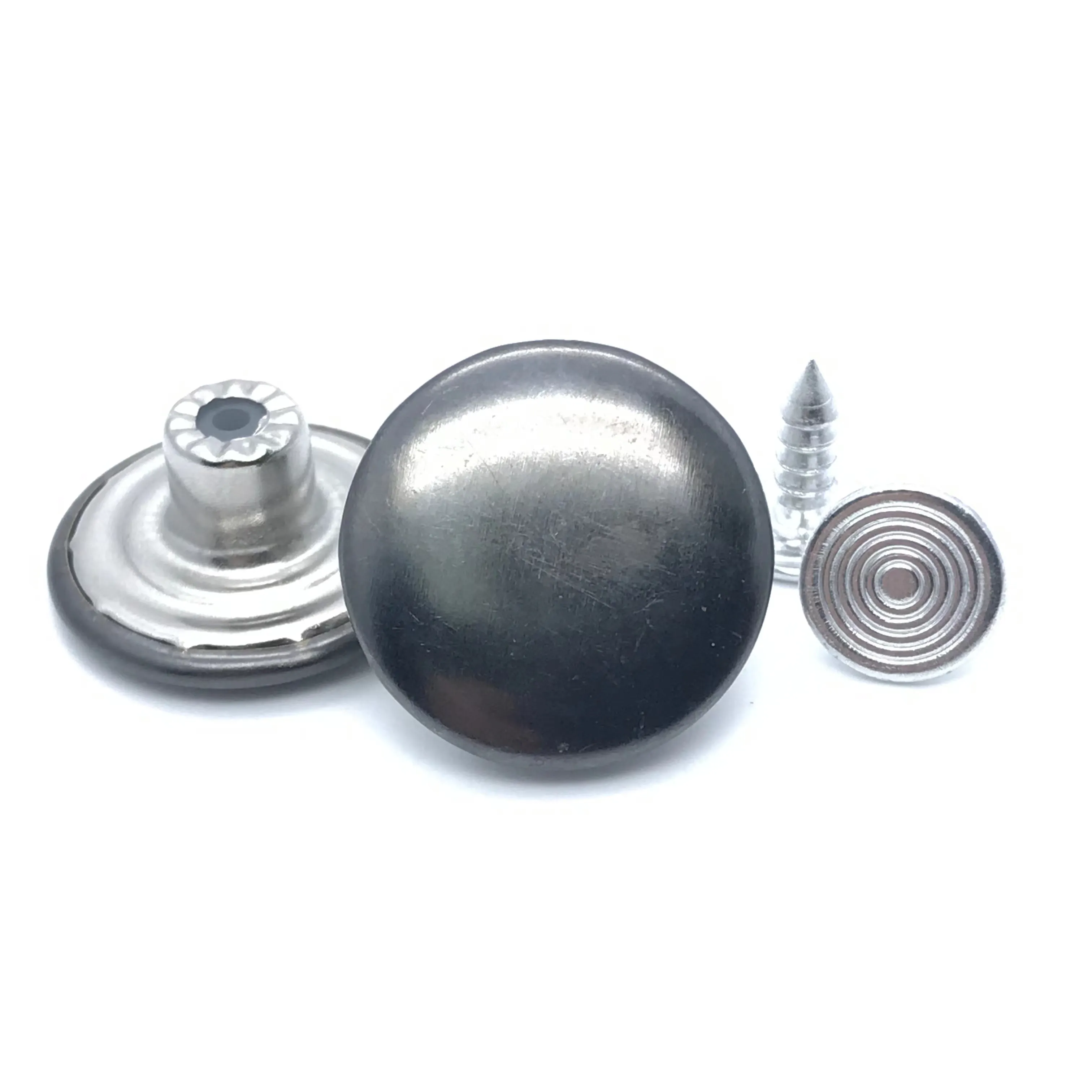 MB-3701 high quality electroplated metal customize overalls electroplate color regular shape shank buttons for clothing