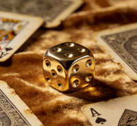 Juego de Dados Acrílicos Brillantes Electrochapados en Oro y Plata de 16 mm, Tema Creativo de Mahjong para Suministros de Bar, Dados de Buena Calidad