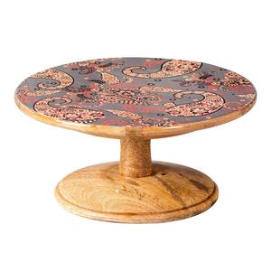 Support à gâteau en bois unique pour présentations de gâteaux personnalisées Décor à la maison Support à gâteau en bois polyvalent Meilleure vente Fête - Product Image 1