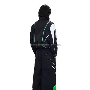 Sialverse Vêtements décontractés grande taille, coupe-vent à fermeture éclair à manches longues, survêtement élégant, nouveau design, nylon extensible quadridirectionnel de haute qualité - Product Image 3