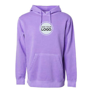 Venta al por Mayor de Forro Polar Suave de Invierno, Color Sólido Sudadera con capucha de peso medio SS4500 50% algodón 50% poliéster - Product Image 3