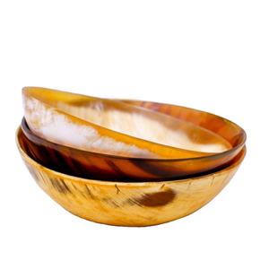 Bol en corne de buffle de grande taille ustensiles de cuisine table de dîner pour la maison et les fêtes bol en corne de buffle 3 pièces - Product Image 1