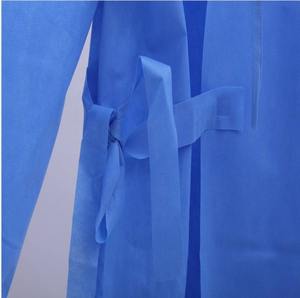 Wholesale Hospital Clothing Patient Hospital Gowns Uniform <b>Blue</b> Scrubs Uniforms - Product Image 4