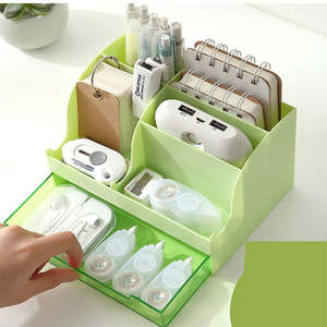 Organizzatore Desktop multifunzionale per la casa della scuola dell'ufficio-portapenne e deposito cosmetico - Product Image 1